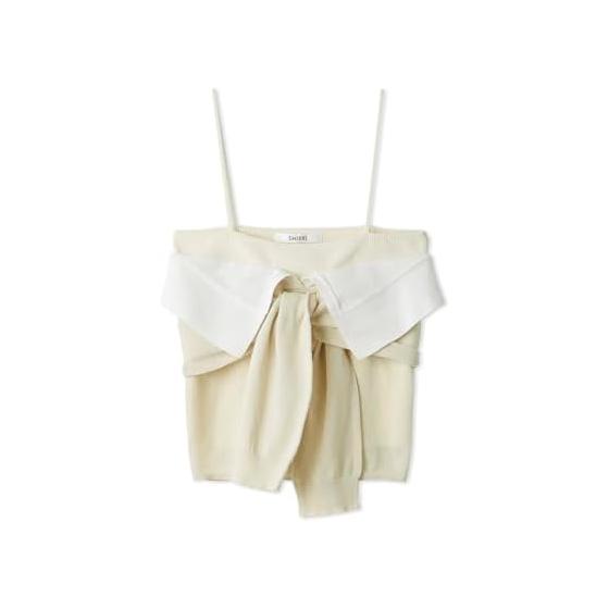 SNIDEL Sustaina Twist Knit Bustier SWNT252115 Women s