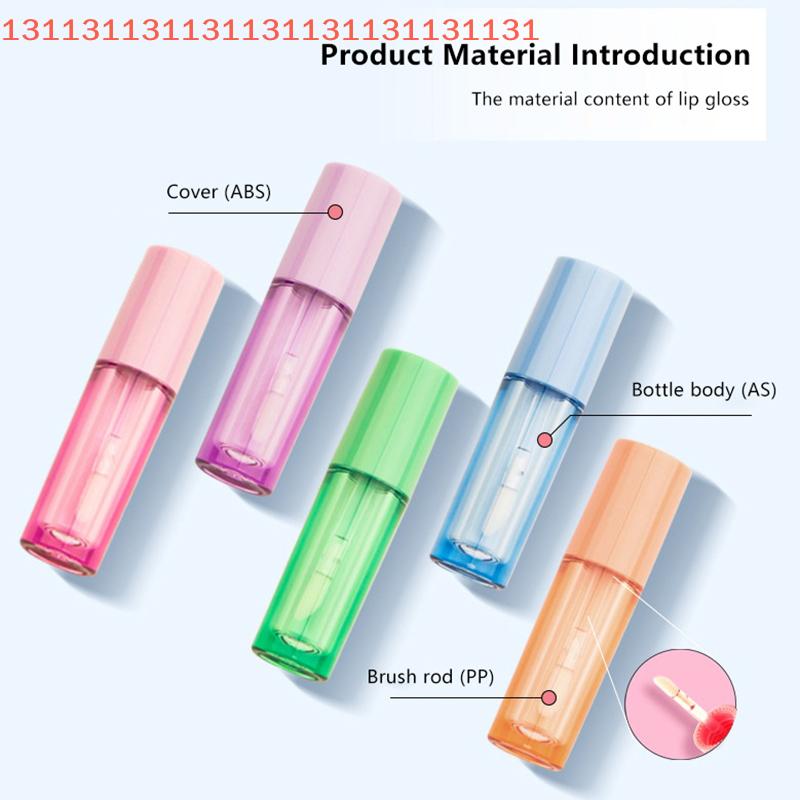 1 Pcs 2ML Empty DIY Lip Balm Plastic Tube Container With Cap Empty Lipstick Bottle Lipgloss Tube Cosmetic Sample Container