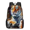 Creative Fiercely Tiger Pattern Backpacks for Girls Boys Children Students Book Bag Teenager Shoulder Rucksack Travel Backpack
