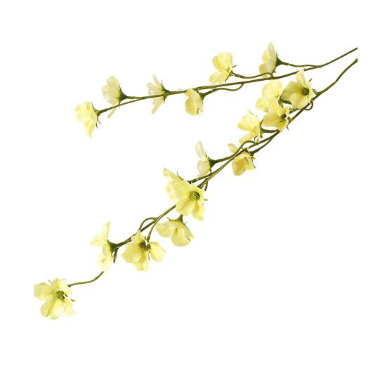 

Искусственная ветка яблони-дички Реалистичная искусственная ветка бегонии Длинная ветка Искусственные цветы для Весна Лето В помещении Свадьба Дом Настольная композиция жёлтый