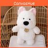 Standing Highland West Terrier Plush Dog Doll Animal Stuffed Toys Accompany Gift