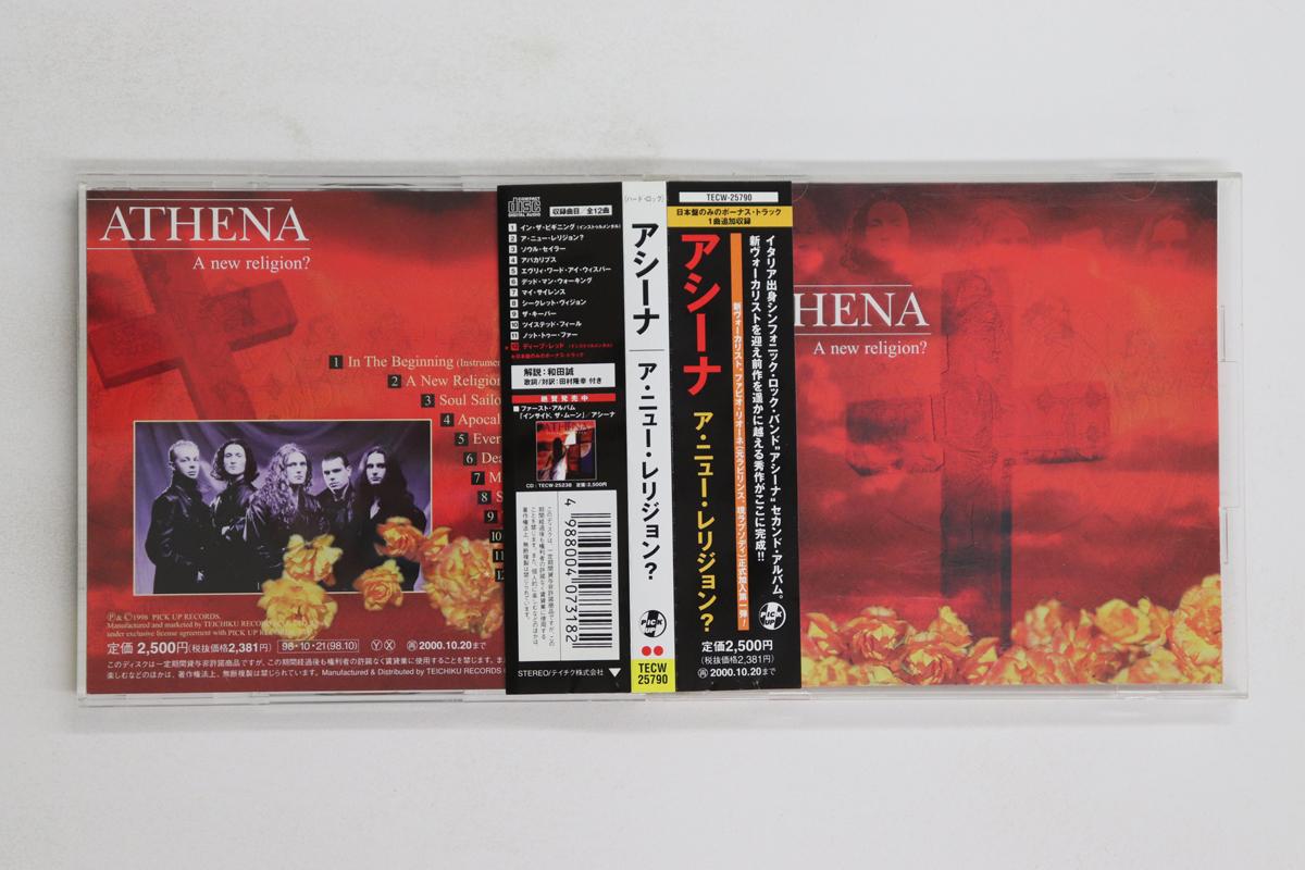 

CD ATHENA - A New Religion TECW25790 PICK UP 1998 Japan Obi Rock Used
