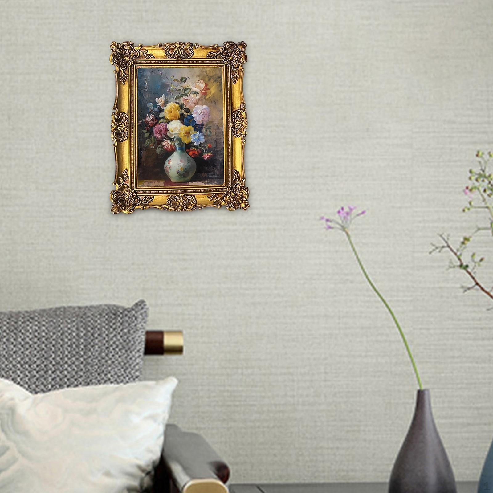 

European Design Photo Frame Home Decoration Resin Wall Mounted Desktop Holder Picture