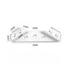 Stainless Steel Corner Brace Furniture Corner Bracket Cabinet Drawer Fastener With Screw Support Angle Code for Shelf