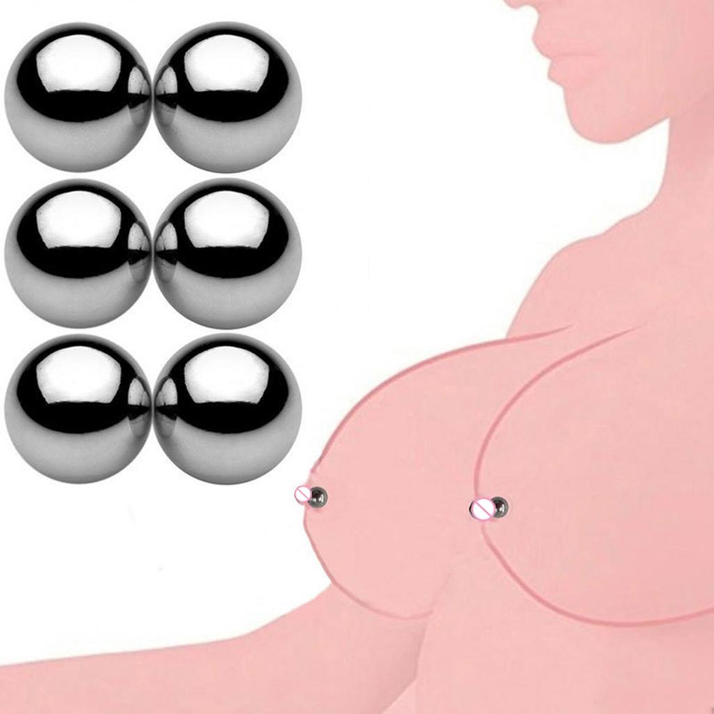 Magnetic Nipple Clamps Orbs Vagina Clitoris Stimulator SM Slave Bondage Adult Games Dildo Bra Clip Sex Toy Women Couples