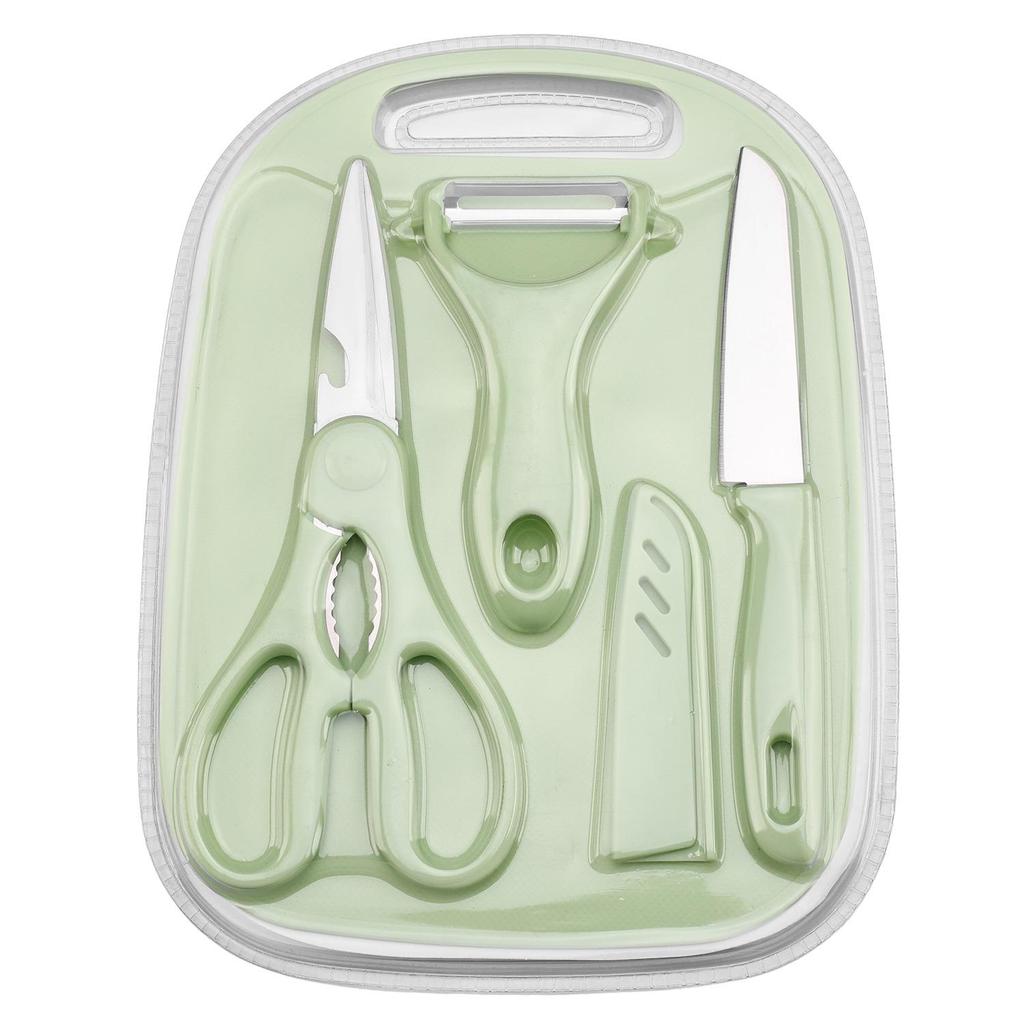 Portable Baby Food Prep Set: Fruit Knife & Cutting Board (4 Pcs)