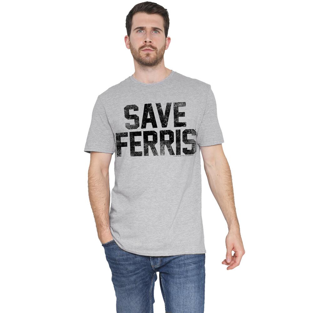 Ferris Bueller Save Ferris T-Shirt S-2XL Athletic Heather XL