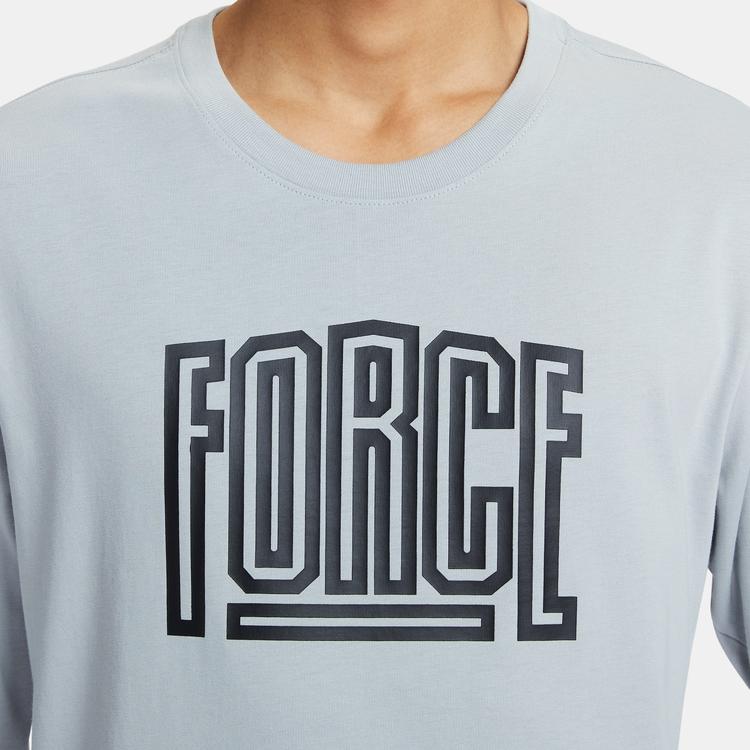 Nike Letter Round Neck Casual Long Sleeve T-Shirt Men Tops Gray FN0802-077