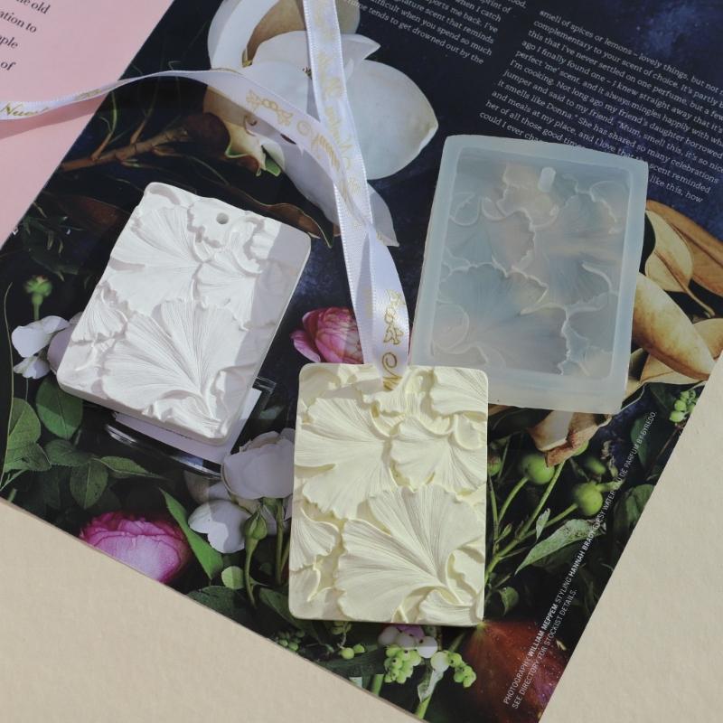 Listing Mold Gypsum Diffuser Stone DIY Mold Silicone Resin Mold Soap Mold Flower Leaf Pendant Making Silicone Mold
