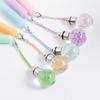 1Pc Flower Pendant Pen Creative Glowing Light Bulb Pen Black Pen Korean Small Fresh Gel Pen Signing P