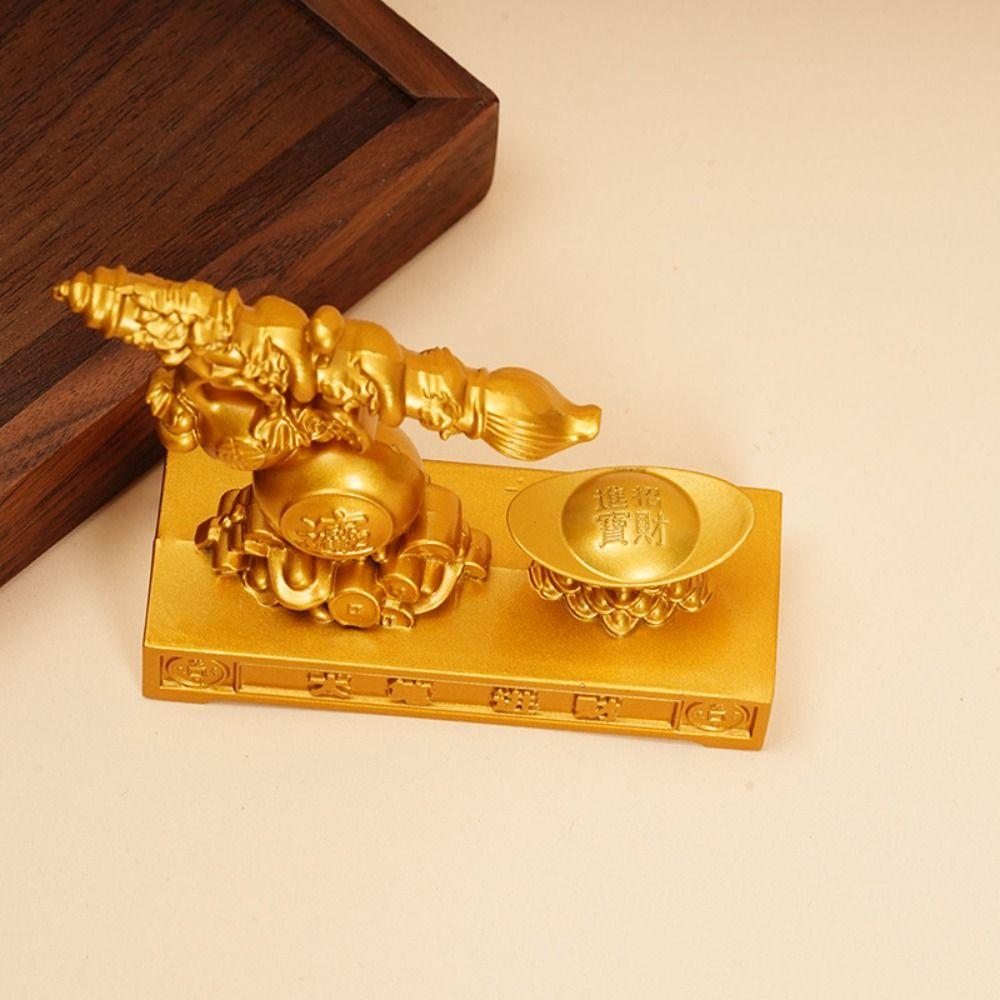 Yuanbao Element Välstånd Skrivbordsdekoration Zink Zinklegeringsmaterial Yuanbao Drakhantverk Hemdekoration
