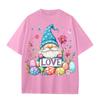 Boys And Girls Casual Loose Easter Print T-Shirt Round Neck Pullover Short Sleeve Top
