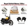 Silver "Headlight Grill Combo Pack of 4" Fit for Royal Enfield Meteor 350