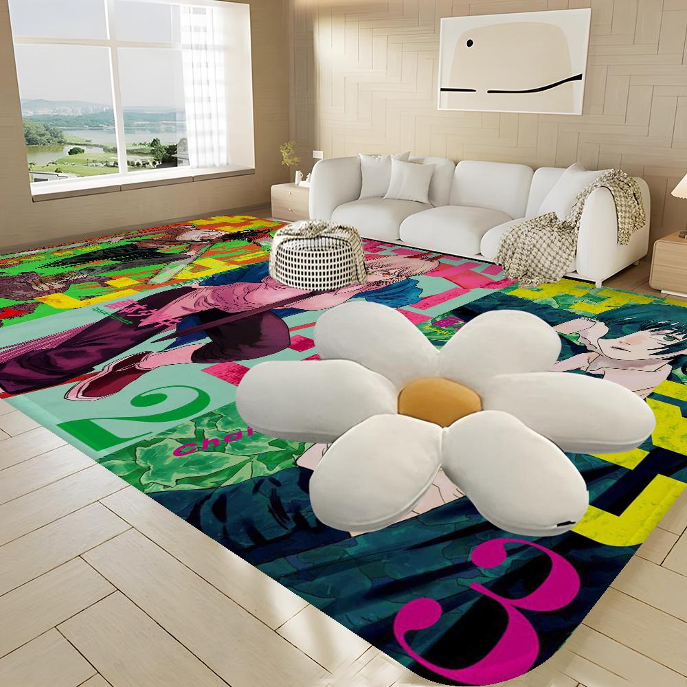 Anime Chainsaw Man Floor Mat Cheaper Anti-slip Modern Living Room Balcony Printed Bedside Mats