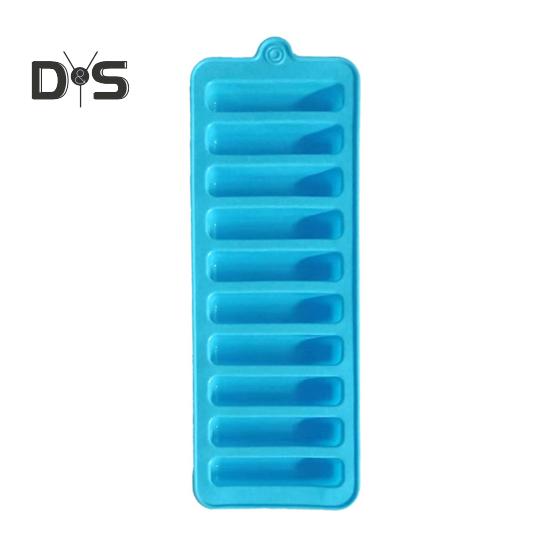 

Силиконовая форма для шоколада, лоток для кубиков льда, емкостью 20 мл, легко снимается с отверстием для подвешивания, домашние карандаши, инструменты для изготовления конфет небесно-голубой