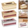 Tissue Box Cover Napkin Paper Holder Case Pumping Paper Case Tissue Holder for Office Kitchen Home Living Room Decoration