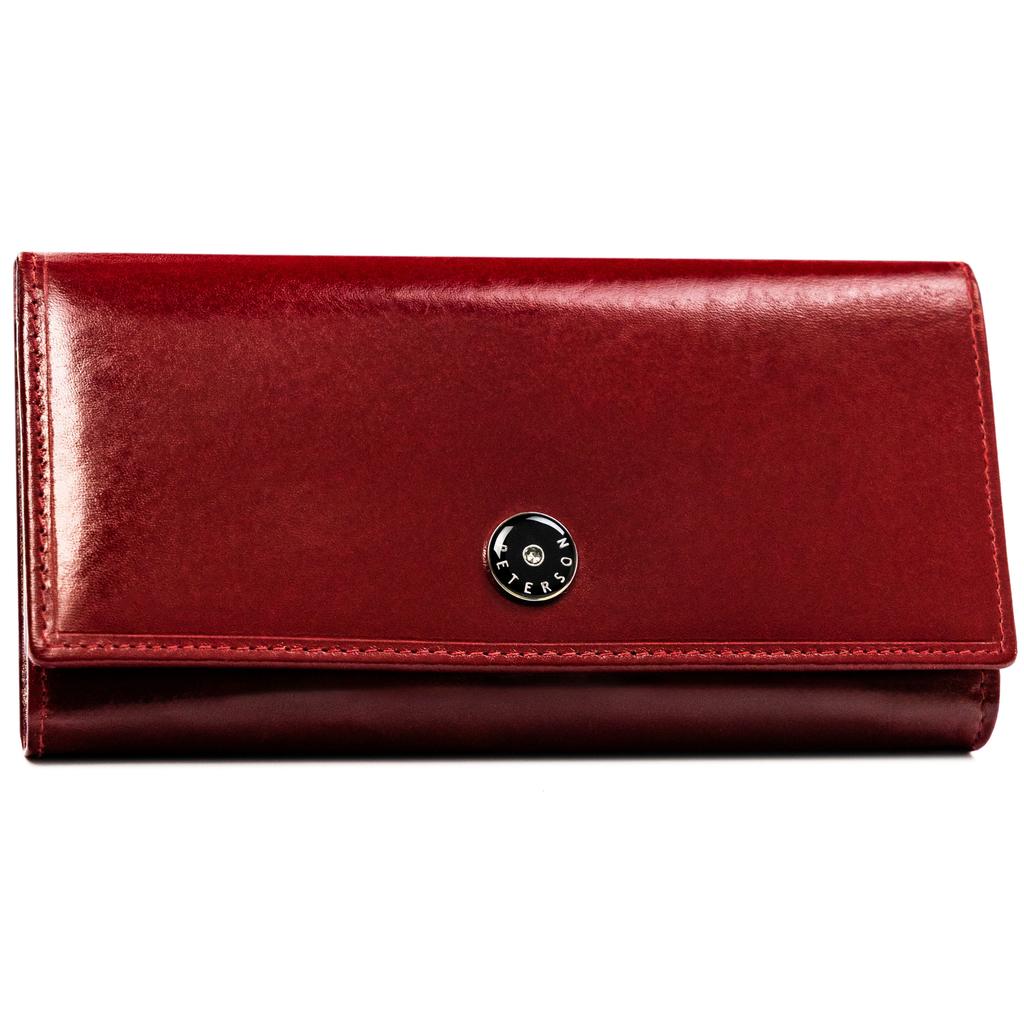 Women's leather wallet PTN 1680144-TVT-6592 Red