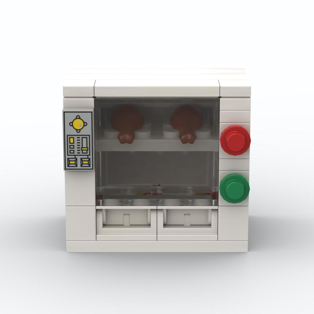 MOC Small Modern Home Particle Sofa TV Cabinet Interior Decoration Furniture DIY Building Blocks