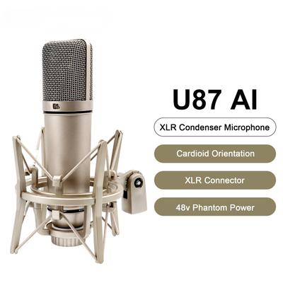 1PC U87 AI XLR kondenzátorový mikrofon Profesionální kardioidní studiový mikrofon pro nahrávání Podcasting Voice Over Streaming Domácí studio