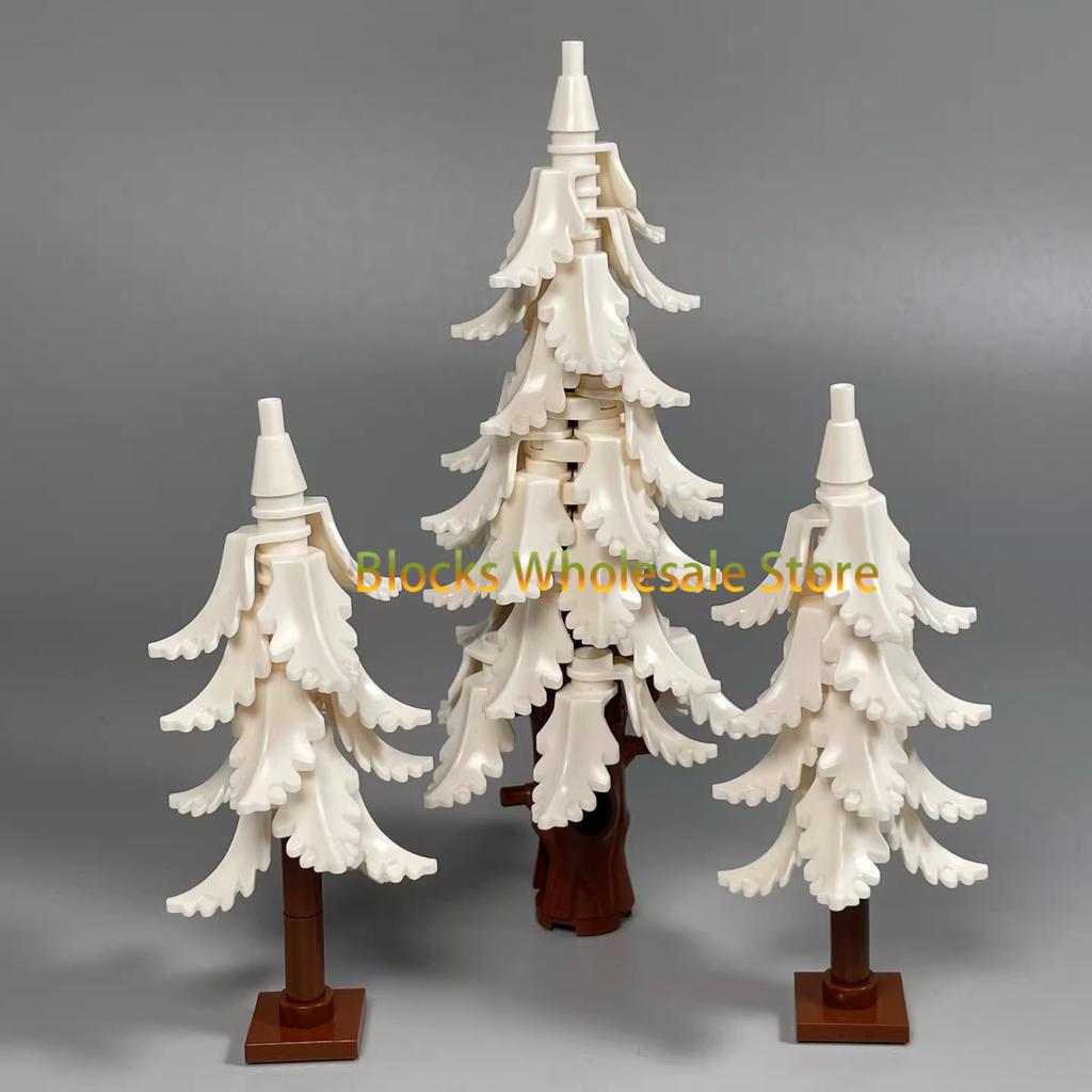 MOC Christmas Gift Present Assembly Toy Small Particle Building Block Set Christmas Tree Fir Tree Scene Desktop Ornament