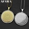 Allah Coran Lettre Arabe Cristaux Colliers Femmes Hommes Acier Inoxydable Couleur Or Islam Musulman Collier Hommes Chaînes Bijoux Punk