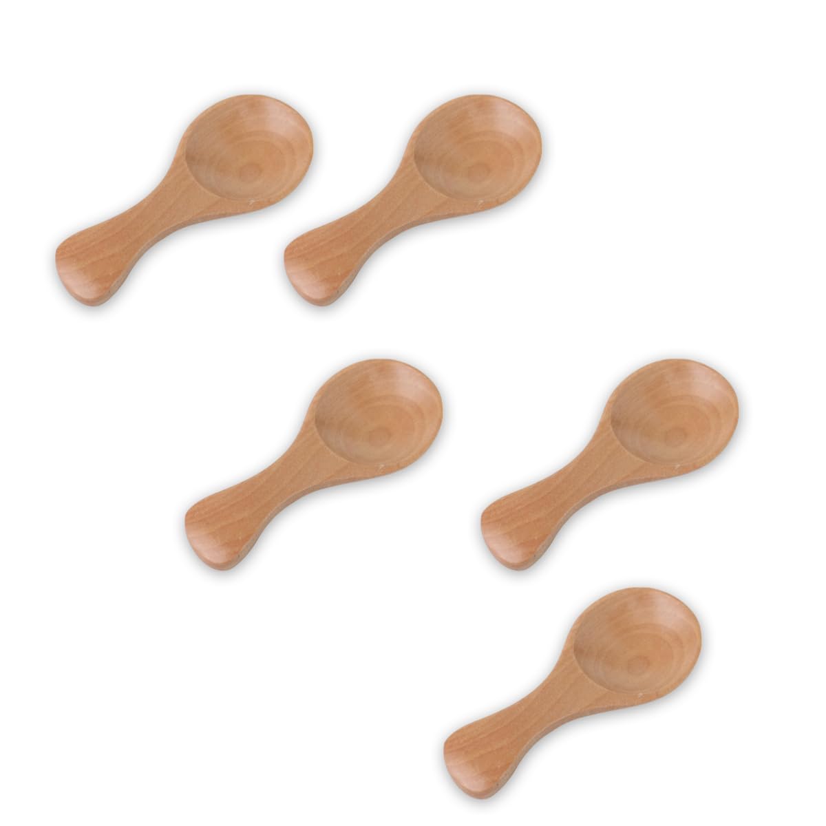 

Wooden Natural Teaspoon Set of Current Model J-kitchens 5, 8x3.5cm,