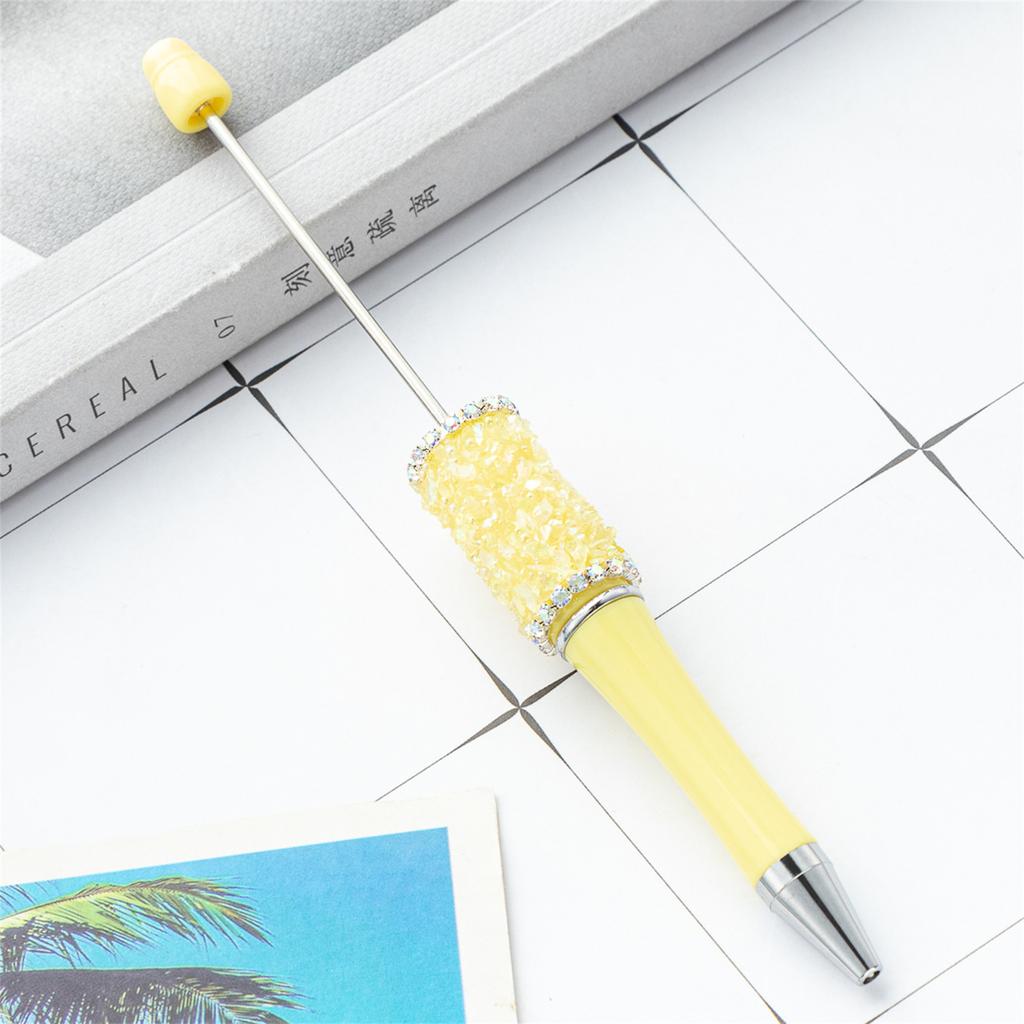 Beadable Ballpoint Pen Rhinestone Ballpoint Pen Funny Writing Pen for Boy Girl Kid Class Reward Birthday Party Favor