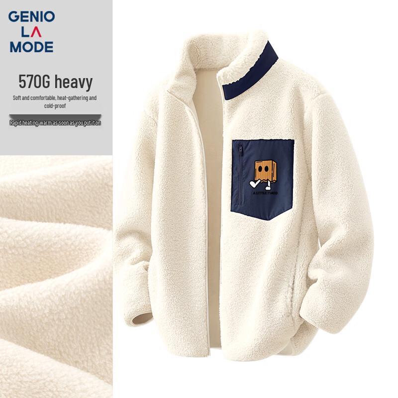 GENIOLAMODE Men's Heavyweight Fleece Jacket