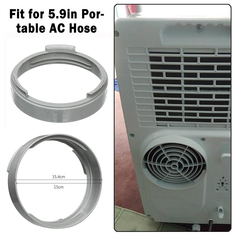 Portable AC Exhaust Hose Coupler 5.9 Inch - Universal Clockwise Counterclockwise Thread Connector