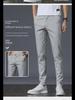 Men's Stretch Straight Ice Silk Casual Pants - Wear-Resistant, Trendy Korean Style, All-Match Long Pants