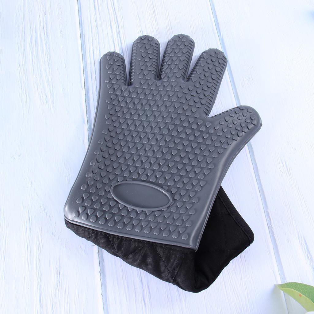 Buy 096Kitchen Oven Gloves Heat Insulation Oven Gloves Kitchen Silicone