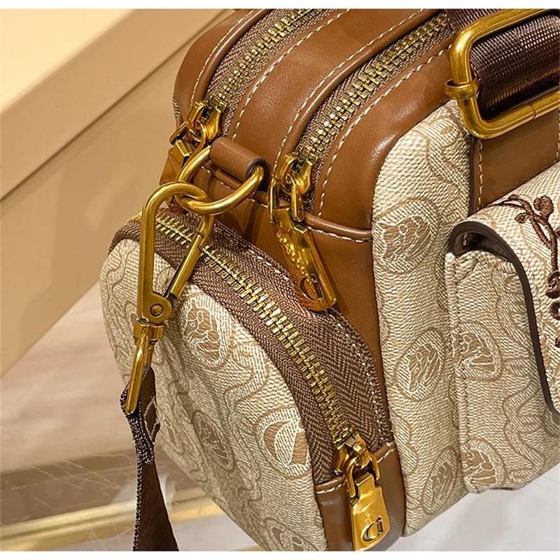 Dámská kabelka 2025 Nová značka Kabelka z pravé kůže Designová Vysoce kvalitní Retro Jedno rameno Šikmo přes tělo Polštářová taška