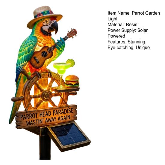 Solar Parrot Garden Light LED Solar Powered Tropical Bird Pathway Light Outdoor Waterproof