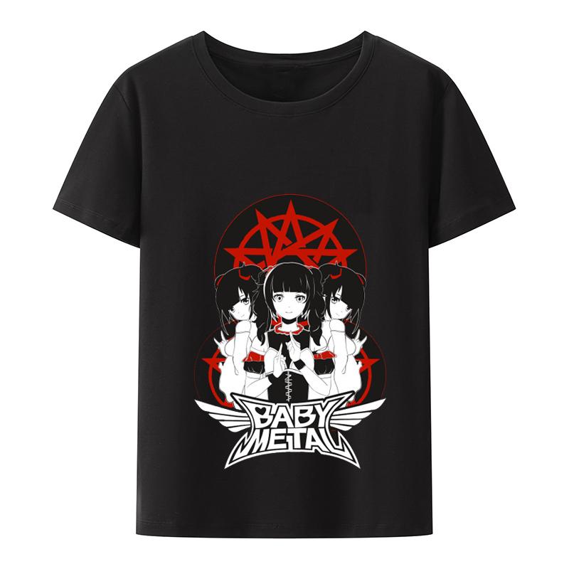 Novinka BABYMETAL Tričko Heavy Metal Elektroakustická kapela Rocková kapela Unisex a ženy Dárek Volný čas Street Hip-hop Módní Tričko