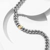 Emporio Armani Light Luxury Hip Hop Cuban Chain Fashion Simple Trendy Street Style Stainless Steel Necklace Men necklace Silver EGS3187040
