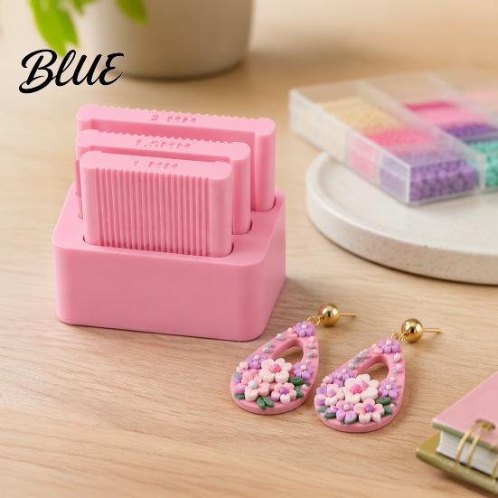 Clay Bead Rolling Mold 3Pcs 1/1.5/2MM Mini Polymer Maker Strip Mold Beads Shaping Tool for DIY Jewelry Making Bracelet Necklace Craft