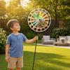 Colorful Windmill Ornaments for Garden and Yard, Decorative Double Layer Pinwheel Spinner for Kids, Outdoor Reflective Pinwheels for Patio Lawn