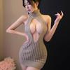 Sex Underwear Sexy Knitted Sweater Sleeveless Neck Hollow Uniform Charm Pajamas Women
