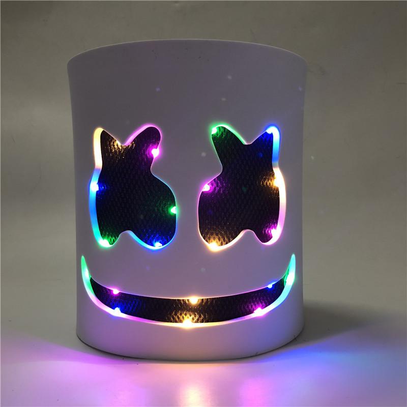 

LED Luminous cotton candy headgear stage performance prop mask for music festivals DJ Headgear EVA Material EVA Color-Changing Marshm