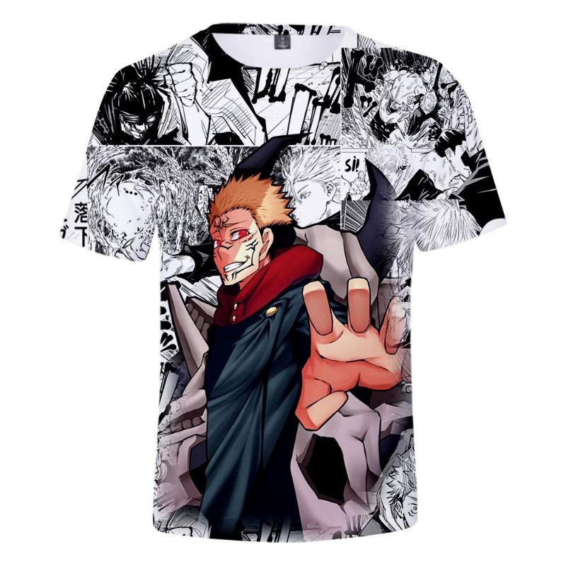 Dětská a pánská letní trička Japonské anime Jujutsu Kaisen Gojo Chlapecké tričko Letní Nadměrné Harajuku Ležérní Sportovní Streetwear