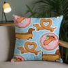Sausage Dog Dachshund Cute Pillow Case Square DoubleSided Printing Sofa Cushion Cover Pillowcase Bedroom Bedside