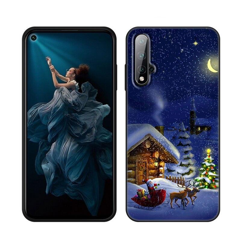 

Снежный Рождественский чехол для телефона Huawei Honor 60 50 Mate 40 30 20 10 Lite Nova 9 8 Pro 7 SE Y60 30S 8i 7i 5T Премиум-чехол Honor 50 Lite