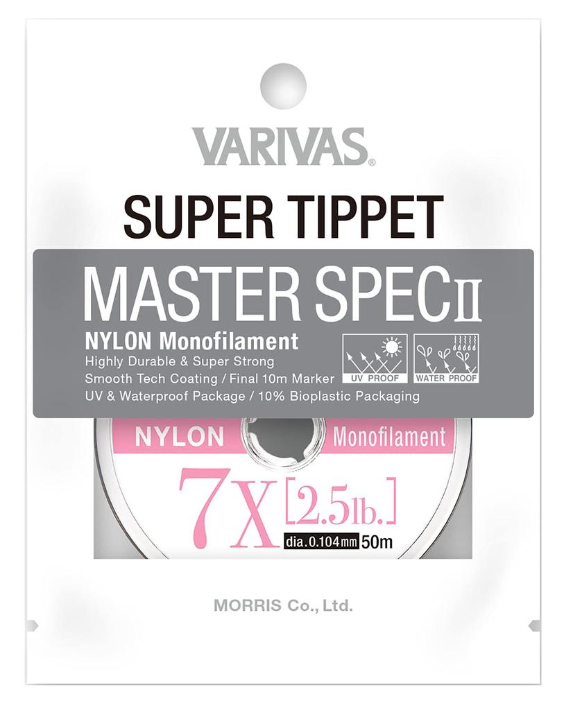 VARIVAS 24076 Super Tippet Master Spec 2 Nylon Natural #7X