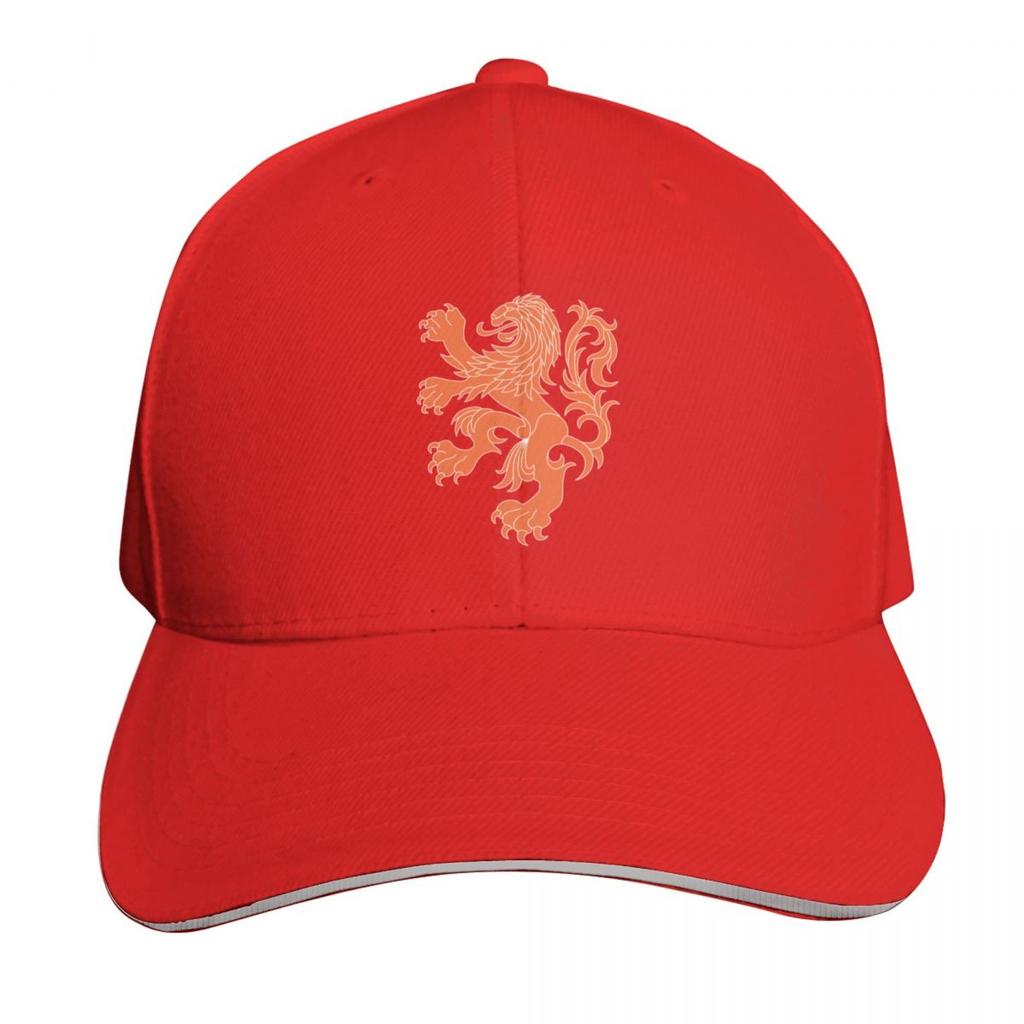 Dutch Lion (OrangeWhite Outline) Baseball Cap Hat Beach F Trucker Cap Custom Hat Women Unisexs