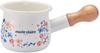Toyo Horo Marie Claire Enamel Chic Milk Pan, Fleurette, Size: Approx. W19.5 X D10.5 X H8.8 Cm, MCY-03
