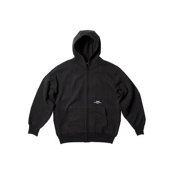 Palace X Engineered Garments Heavy Patchwork Zip Hood Black Unisex Outerwear P23CS191