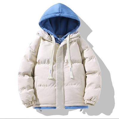 Giacca Piumino Oversize con Cappuccio Unisex Invernale Spessa Giacca di Cotone Uomo Donna Casual Calda Capo d'Abbigliamento Esterno