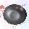 ZISIZ Household Non-Stick Wok with Fish-Scale Pattern, 34cm