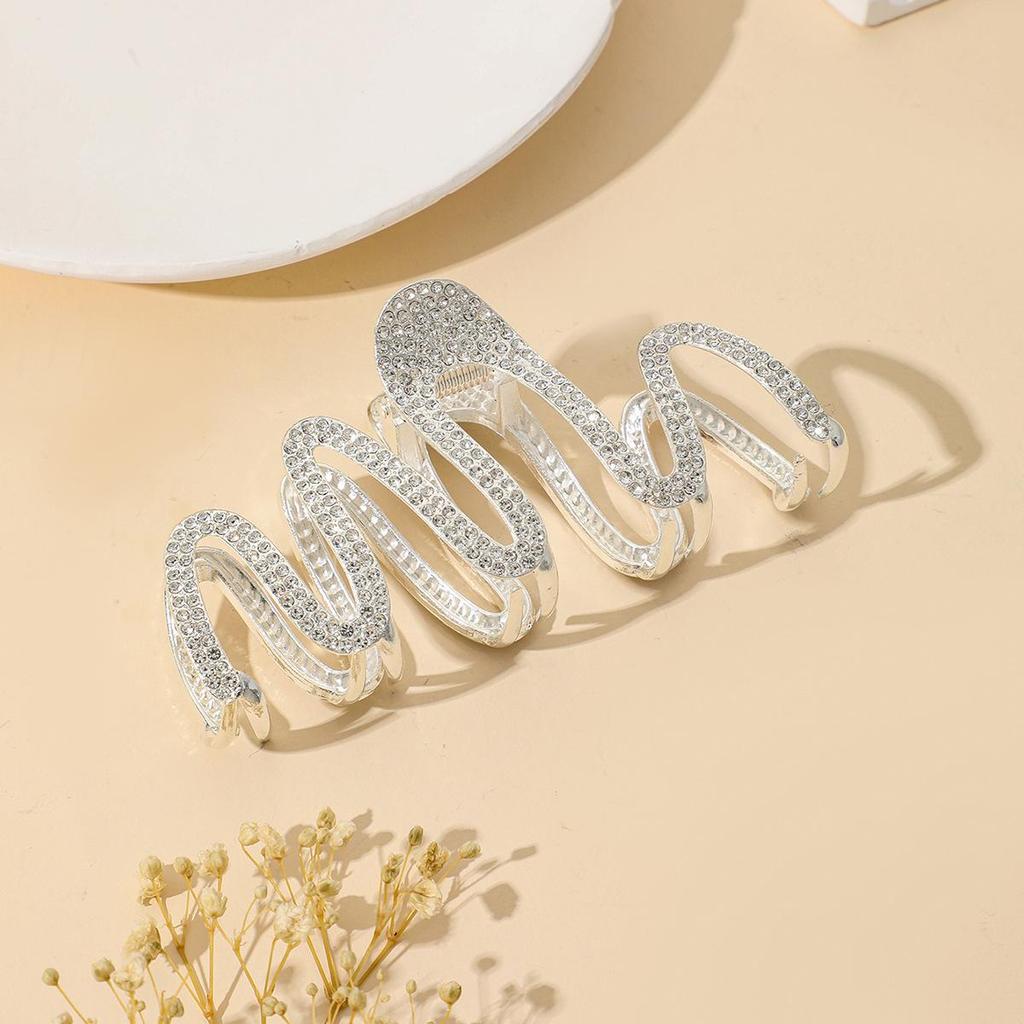 Korean Style Elegant Metal Hair Claw Clip for Women - Shark Claw Design