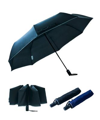 EXCEL Folding Umbrella with Backward Prevention Safety Automatic Large Black 20026 Super Water Wind Resistant [Moonbat] GENT'S Function, Men's,